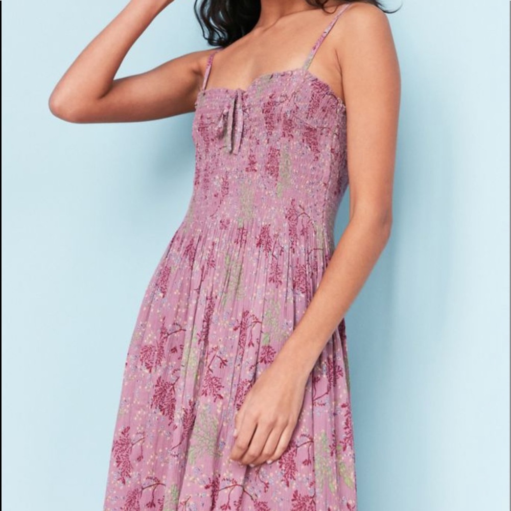 Kimchi Blue smocked midi dress